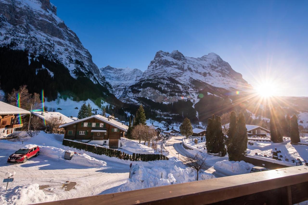 Atemberaubende Sicht Auf Eiger Nordwand Apartman Grindelwald Kültér fotó